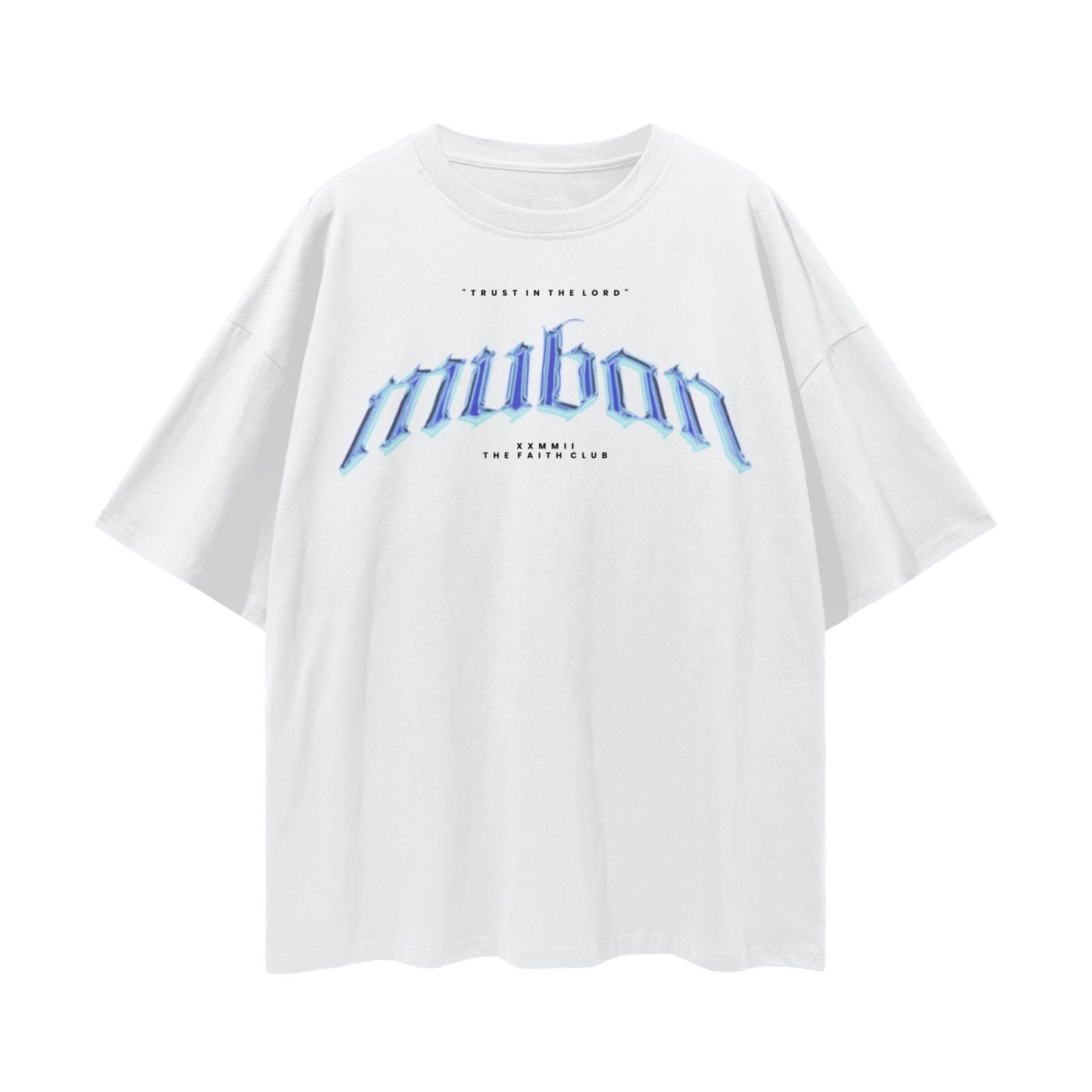 " Signature Chrome " Tee In White