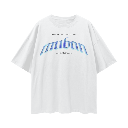 " Signature " Chrome Tee In White