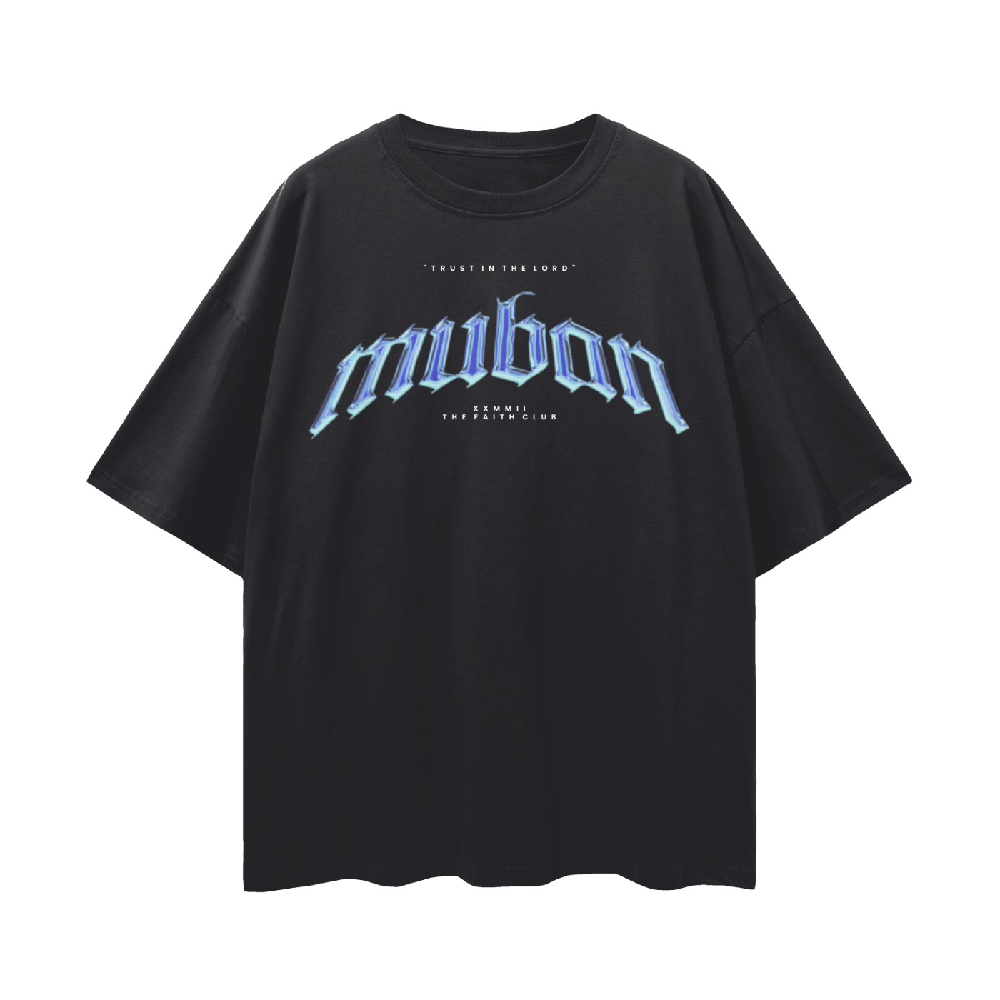 " Signature Chrome " Tee In Black