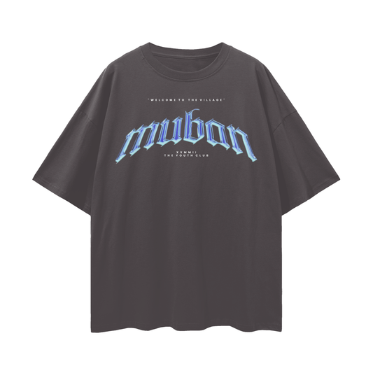 " Signature " Chrome Tee In Dark Gray