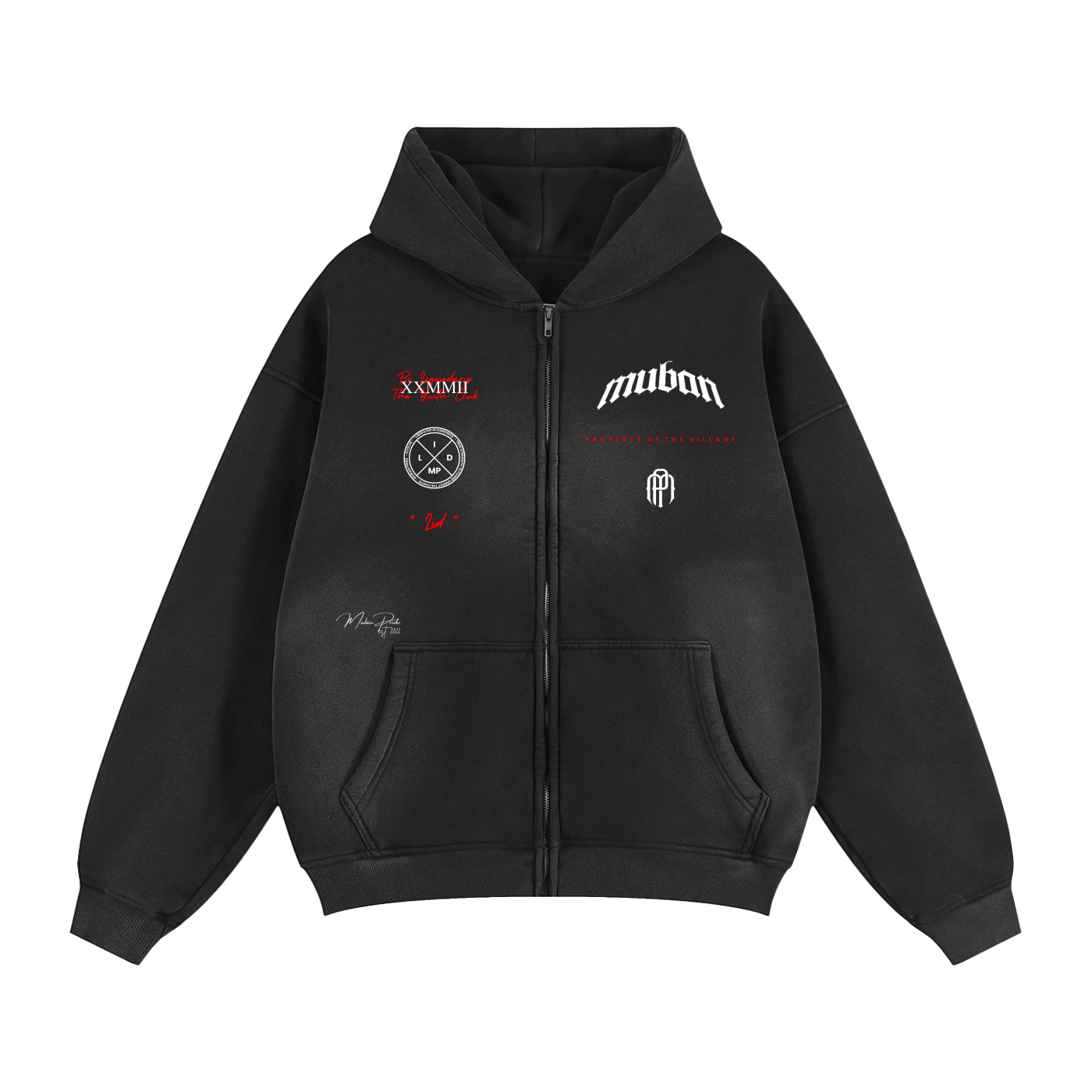 " Limited Edition " Heavyweight Two-Way Zip Box Hoodie