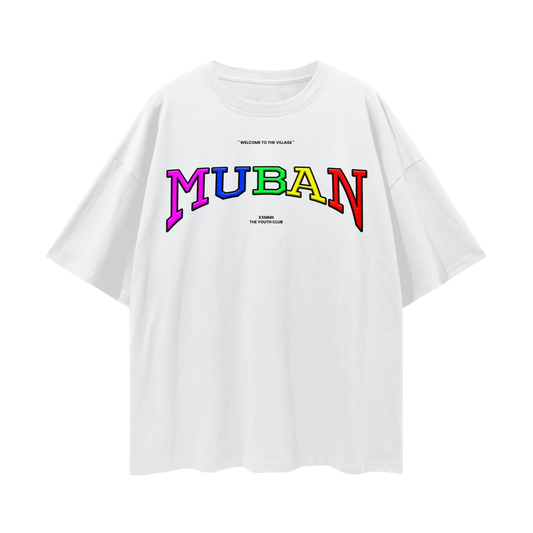 " Multi-Colored Organization " Tee In White