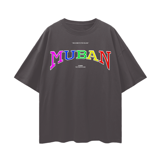 " Multi-Colored Organization " Tee In Dark Gray